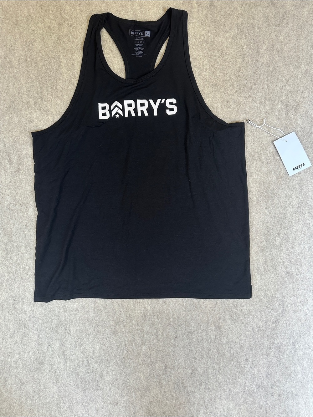 Men's Barry’s Black Logo Tank Top XL